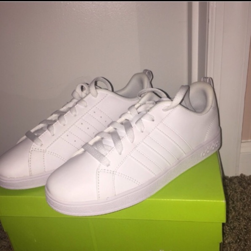 Adidas white on white